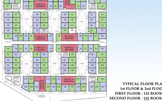 Staff Accommodation, G+2 Al Muhaisnah, Sonapur, 264 Rooms