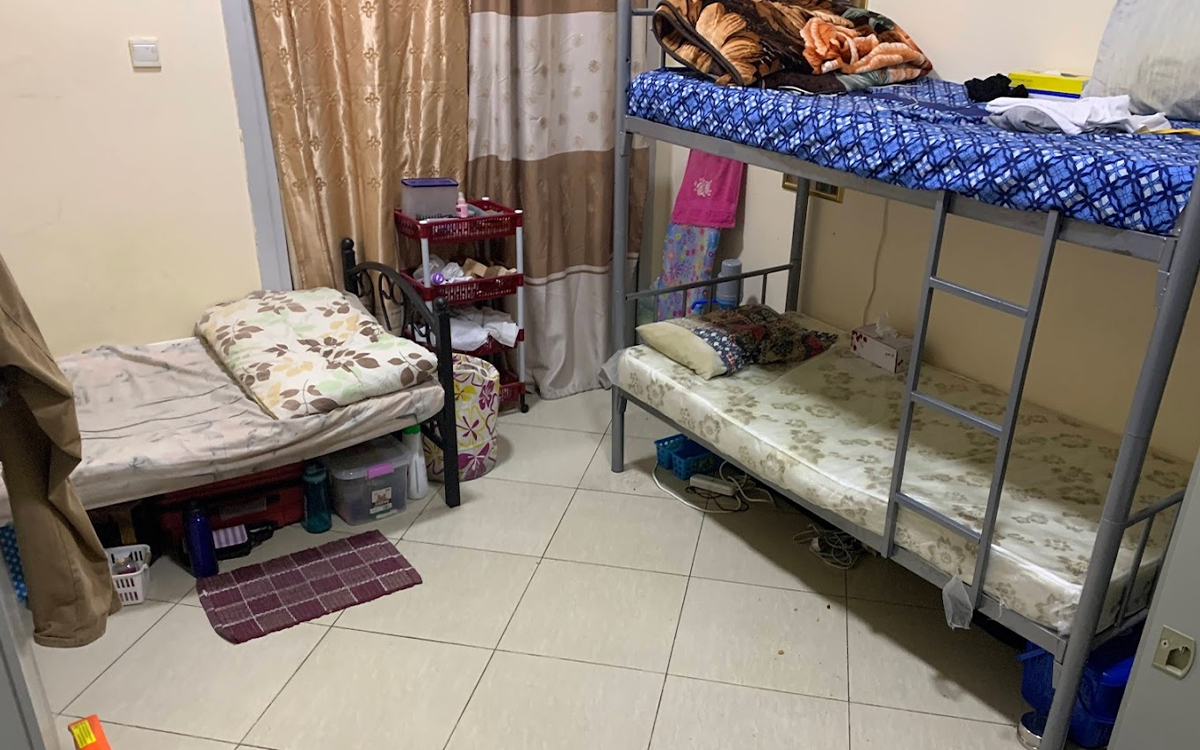 The labor accommodations in Al Quoz, Al-Khawaneej, DIP, Jebel Ali, and Sonapur